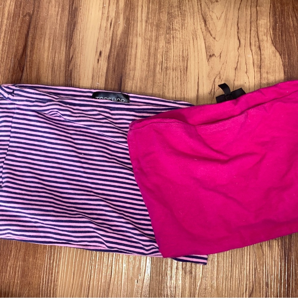 TWO Top Shop tops, size 4, brand new, never worn